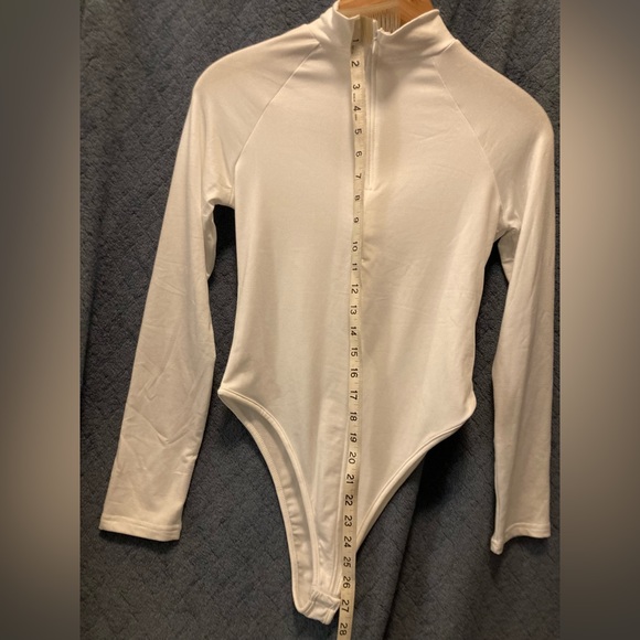 True white bodysuit — NWOT - Picture 8 of 8